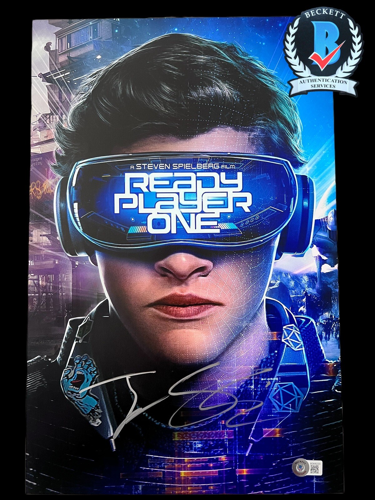 SHERIDAN TYE SIGNED READY PLAYER ONE 11×17 PHOTO BECKETT COA BD68220