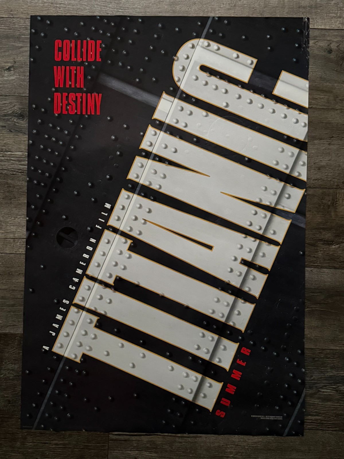 TITANIC Movie Poster 1997 Vintage Advance Double Sided 27×40 Original Teaser