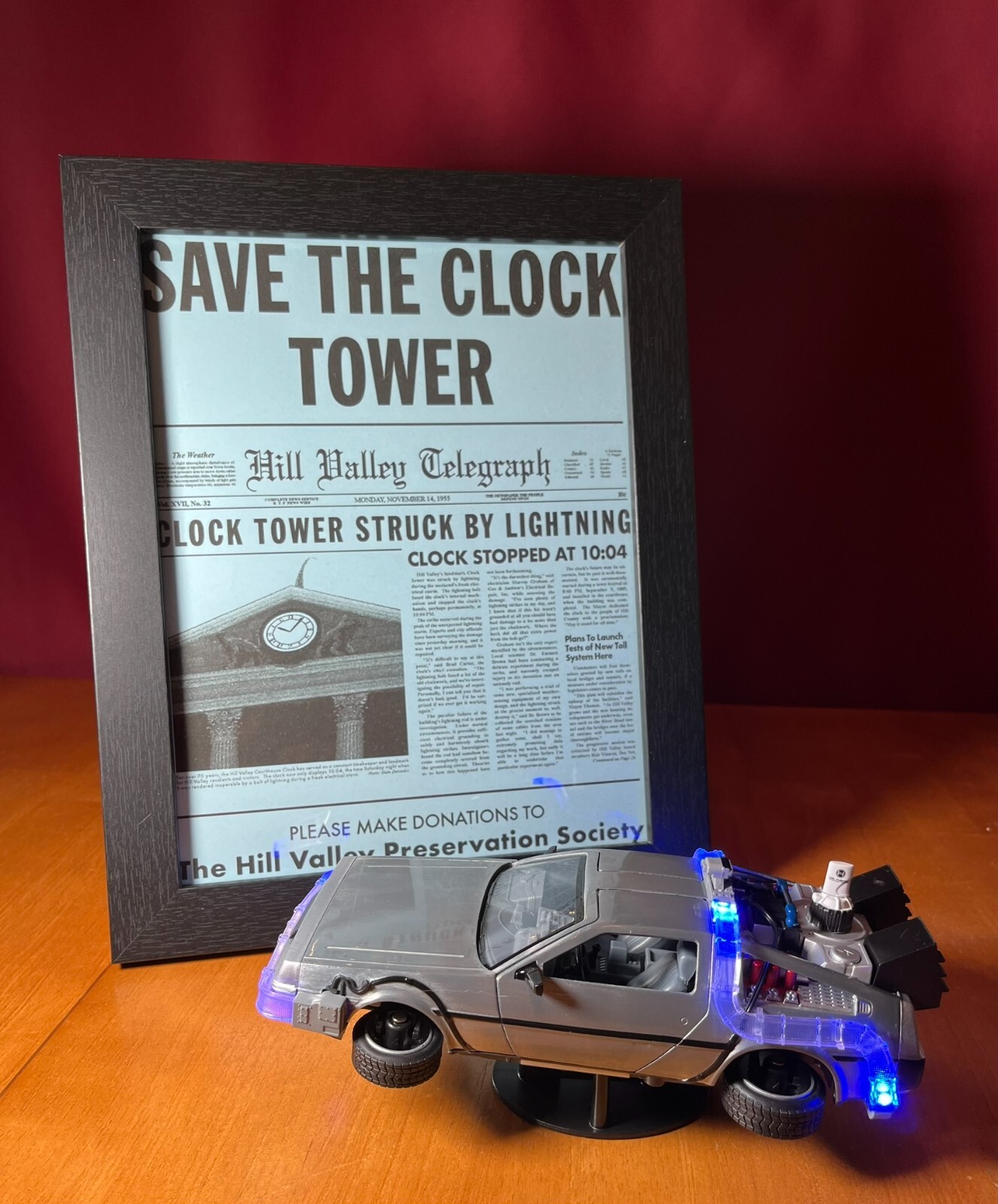 Back to the Future Save The Clock Tower Flyer – 8.5 x 11