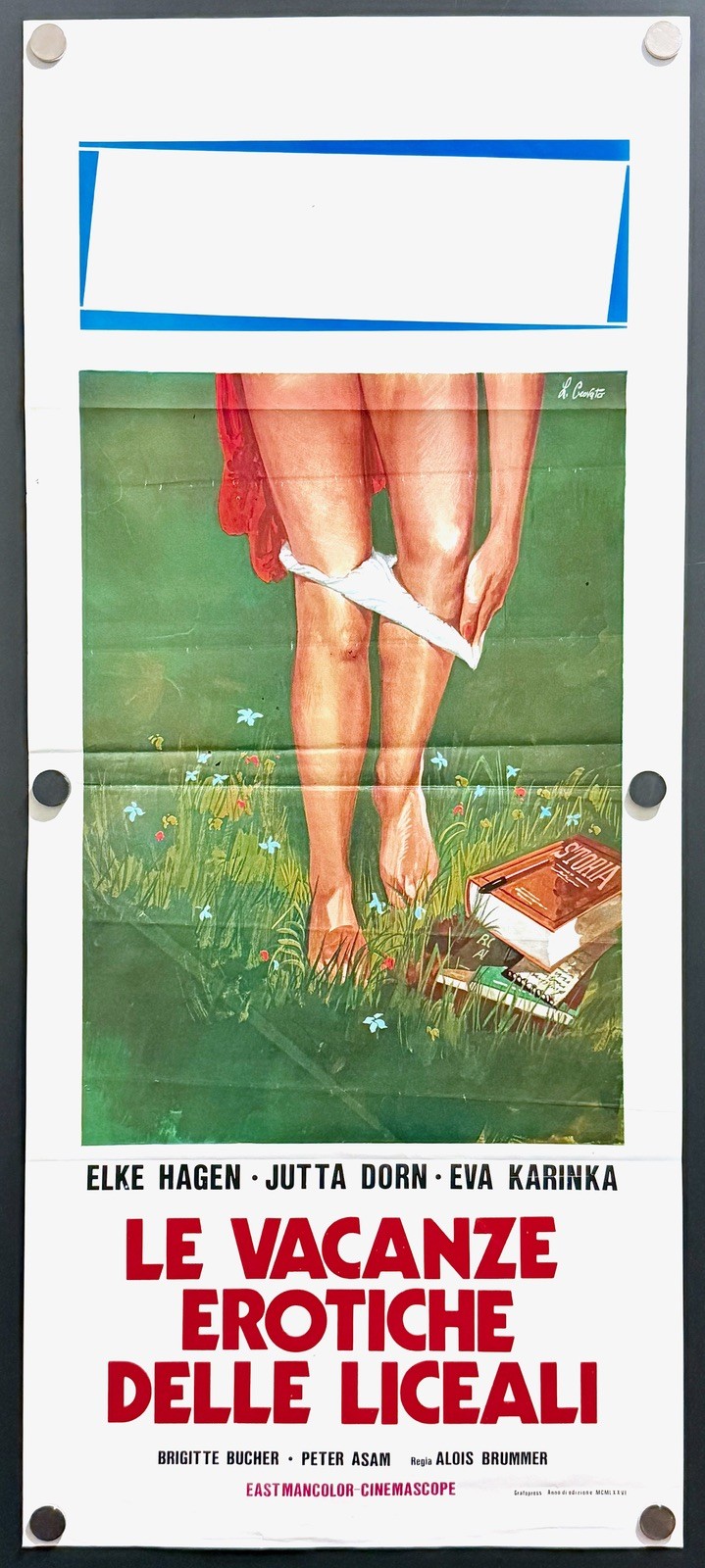 Private School Girls (1976) Orig Italian Movie Poster – Fine **Sexploitation**
