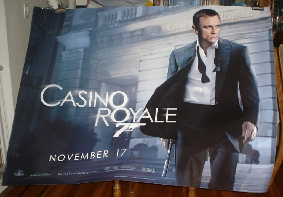 CASINO ROYALE 007 James Bond 5FT SUBWAY MOVIE POSTER 2006 Daniel Craig