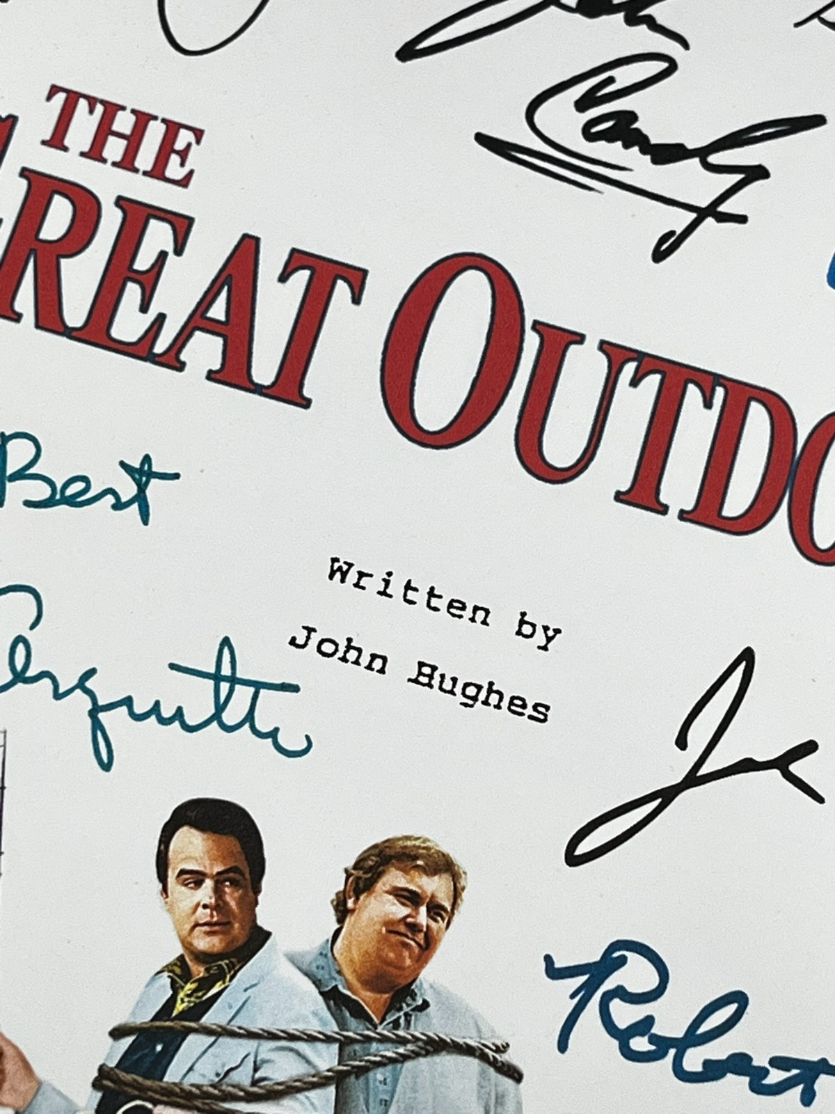 The Great Outdoors Script Signed- Autograph Reprints- John Candy & Dan Aykroyd
