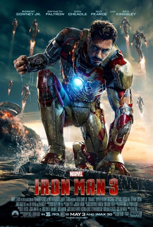 Marvel IRON-MAN 3 2013 Original Final DS 2 Sided 27×40 US Movie Poster Downey Jr