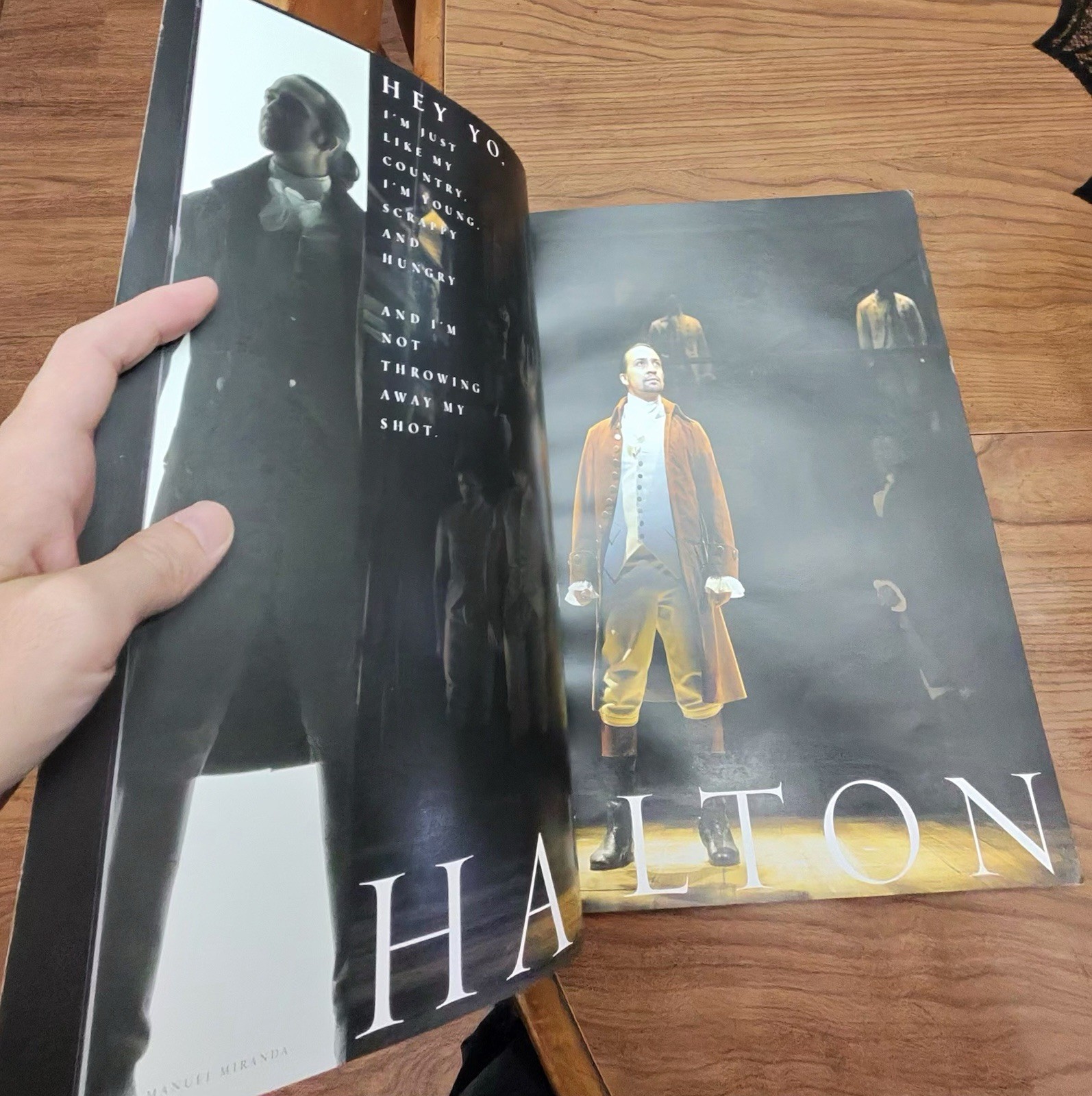 Hamilton Musical original cast signed autographed Book