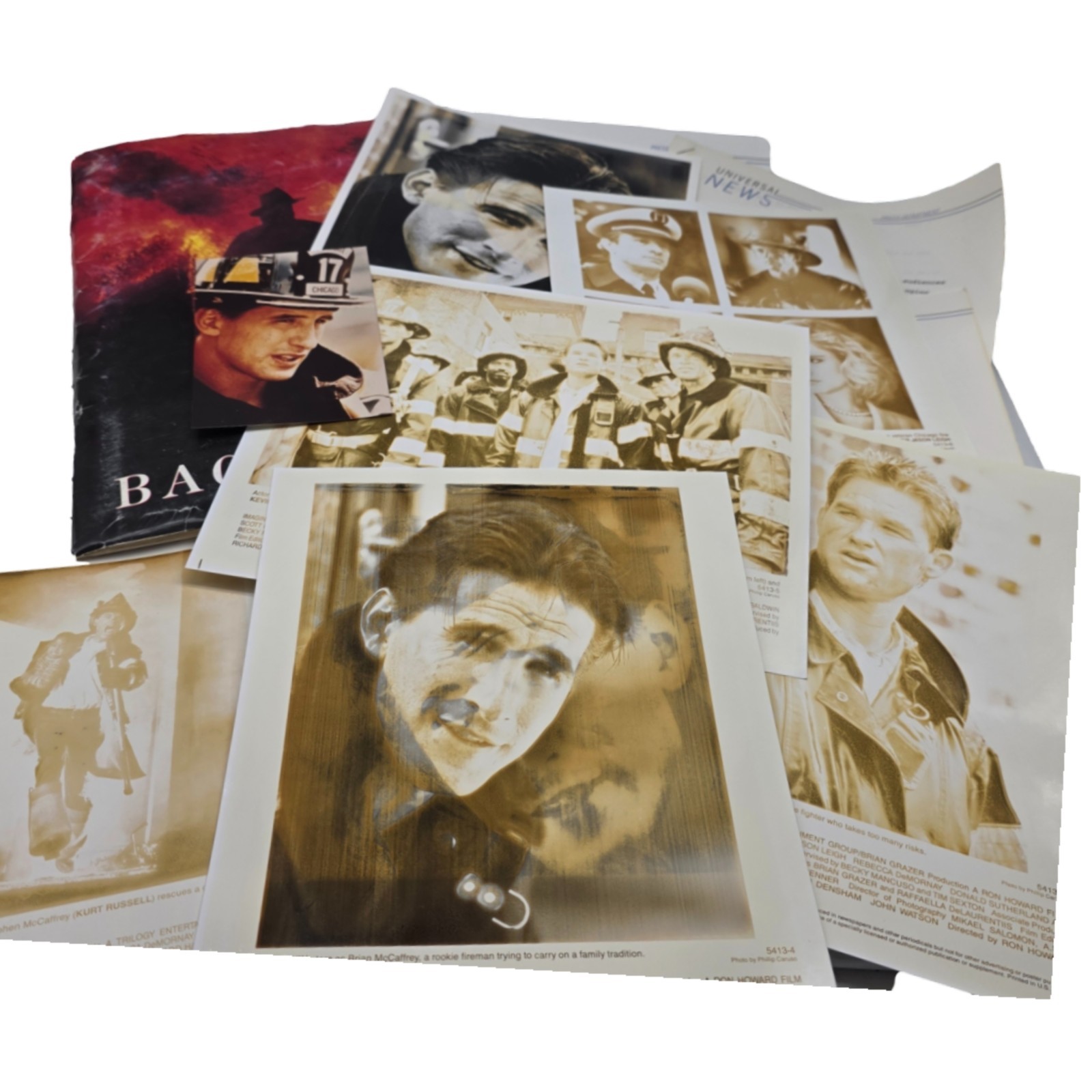 Backdraft Movie Universal Studios News Press Kit Photos Folders