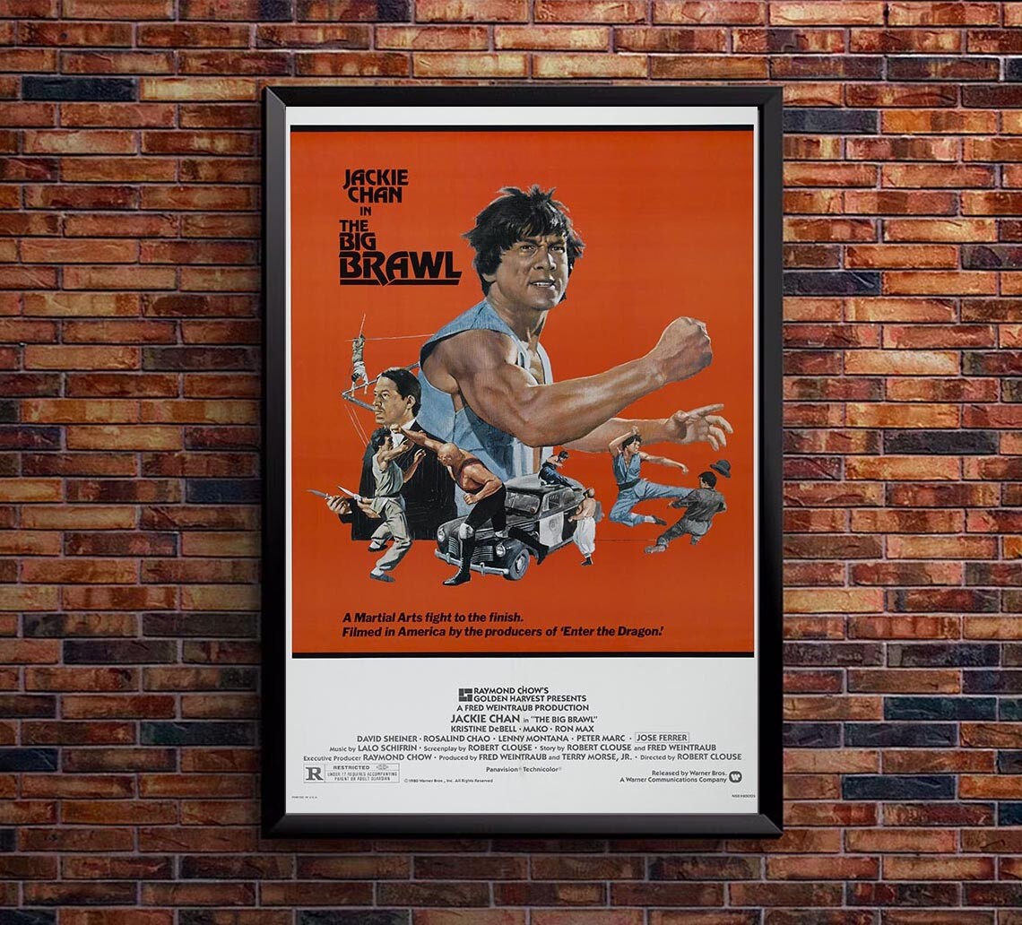The Big Brawl – Jackie Chan – 1980 – Vintage Classic Kung Fu Movie Poster