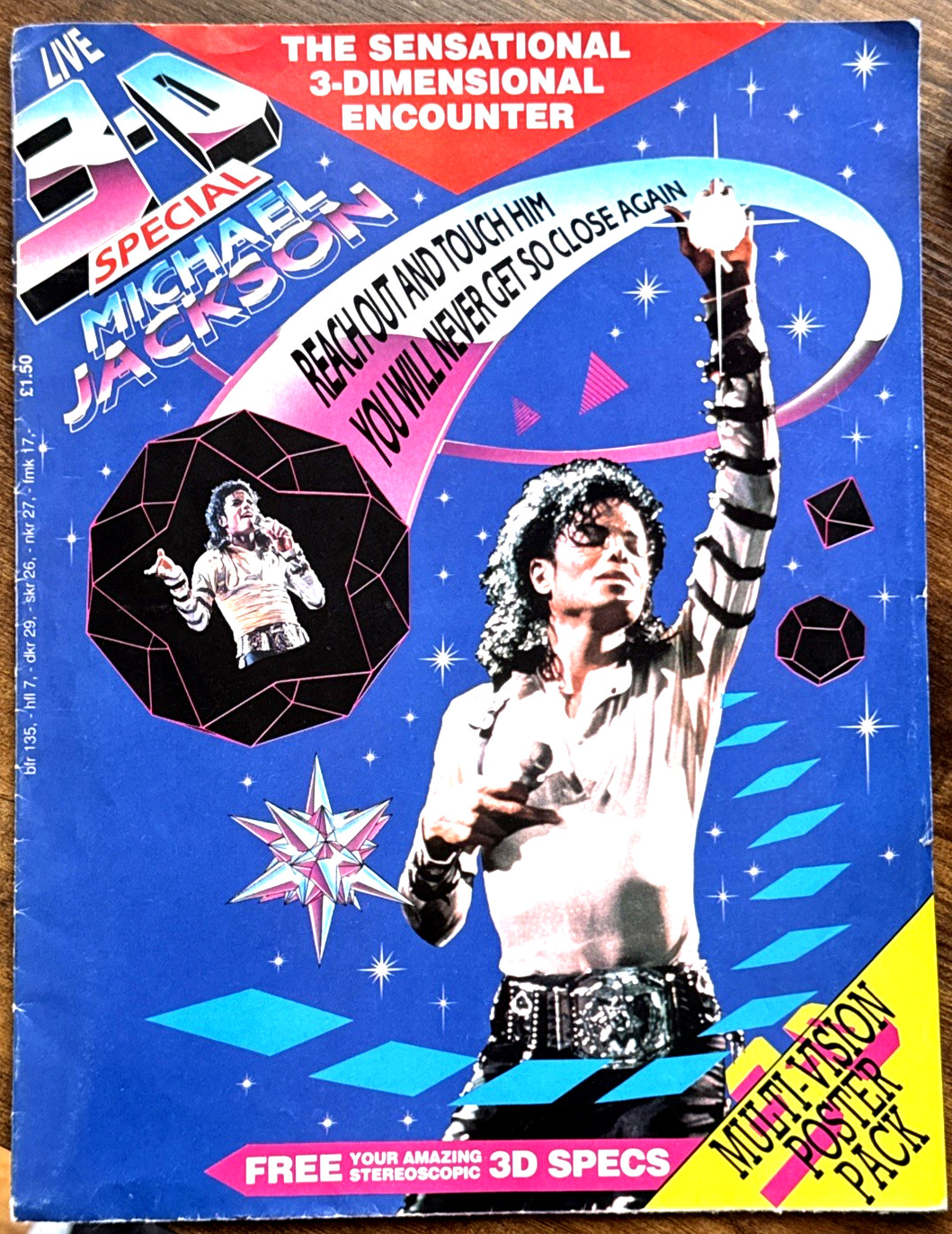 Michael Jackson THE SENSATIONAL 3D ENCOUNTER Poster Magazin (POSTER PACK)