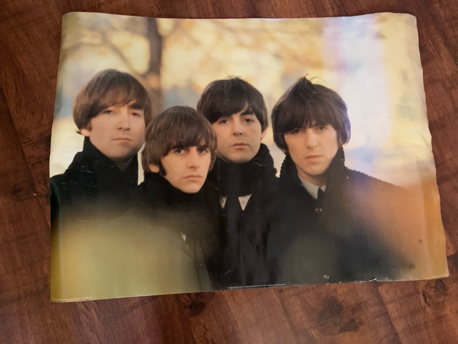 THE BEATLES VINTAGE POSTER 34X24 JOHN LENNON PAUL MCCARTNEY ++ 1995 PYRAMID