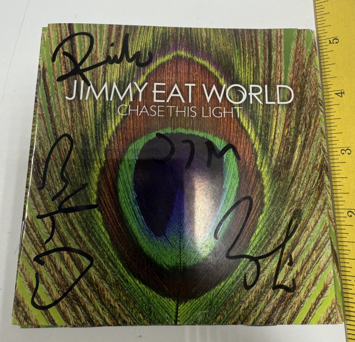 Jimmy Eat World – Chase This Light Signed CD Booklet / Signed By All 4 Members