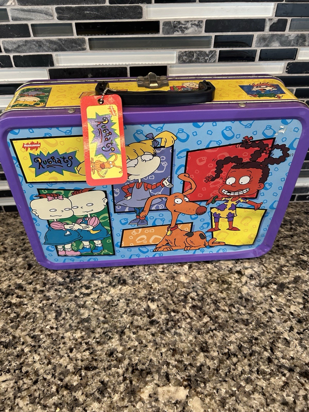 1999 Nickelodeon Rugrats Tin 13×9 Collectible Empty Vintage