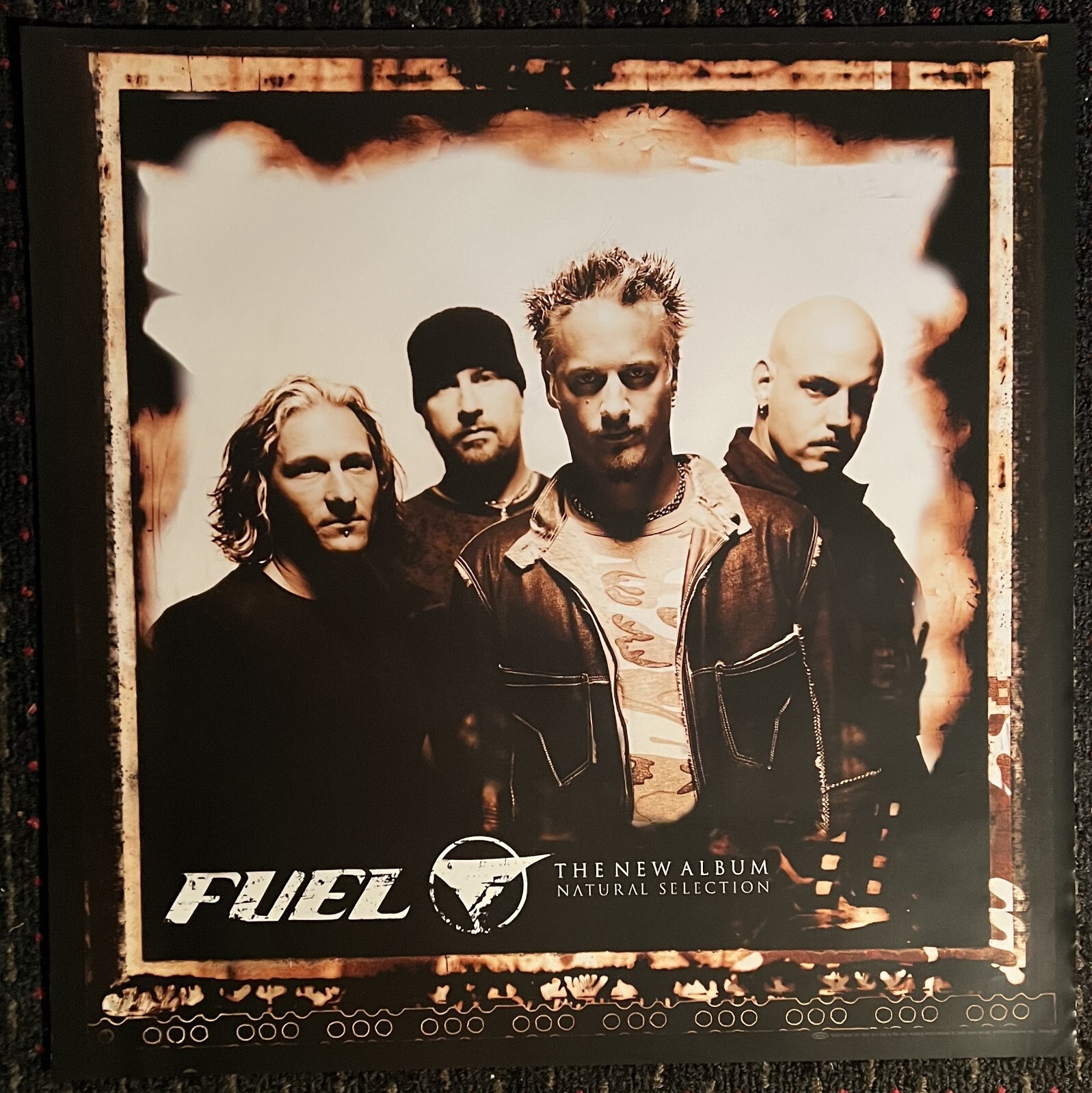FUEL Natural Selection 24×24 original record store promo poster Epic 2003 GRUNGE