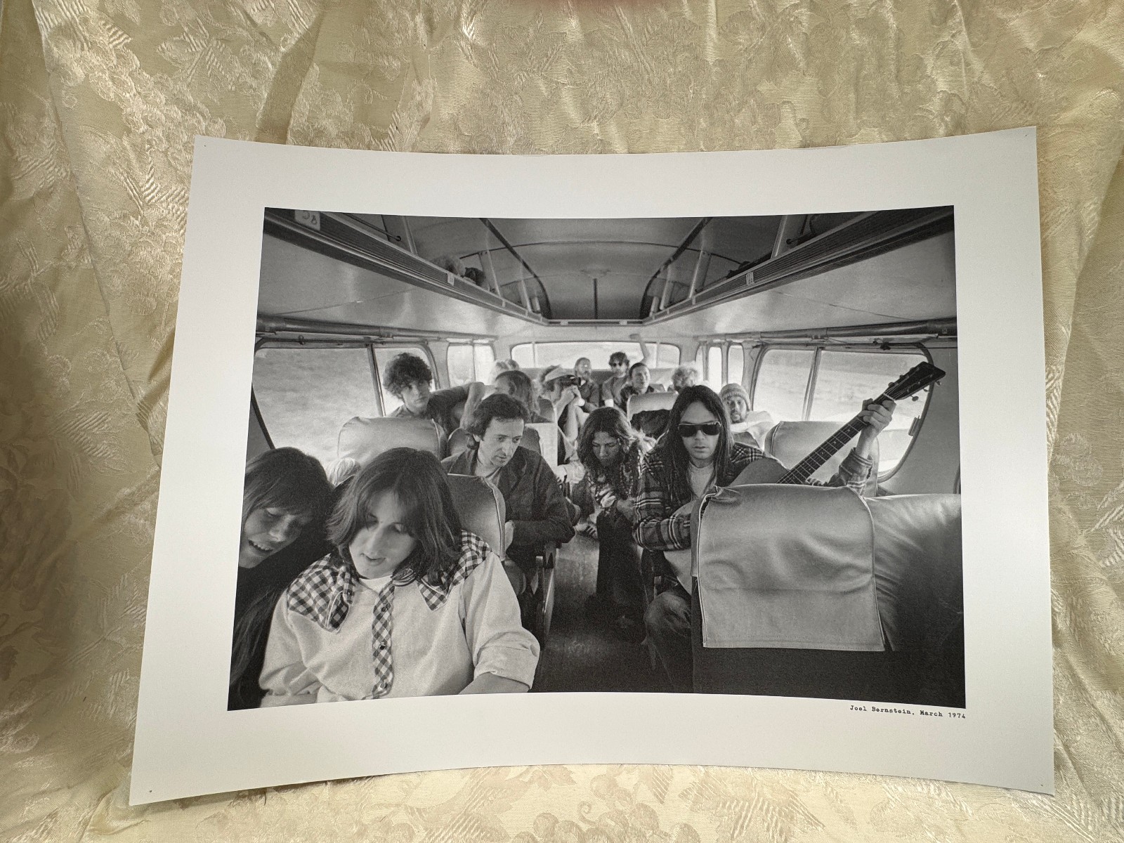 Neil Young Eagles Cameron Crowe Bus 1974 Joel Bernstein Fine Art Print 18 X 24′