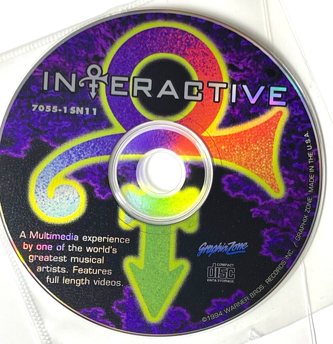 INTERACTIVE CD-ROM (1994 Warner Bro) 7055-1 SN1 1 – Graphic Zone Software, NM+