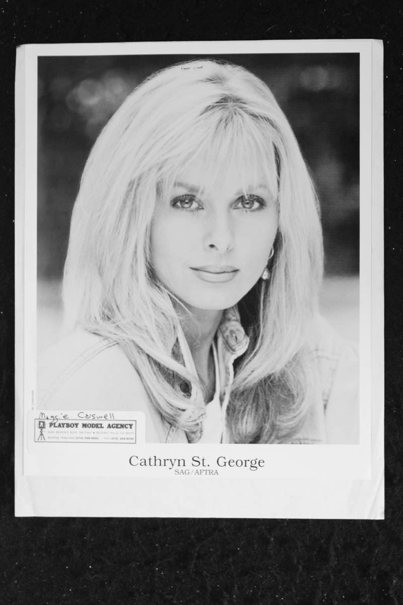 Cathy St. George – Signed Autograph and Photo set – Playboy Playmate 1982