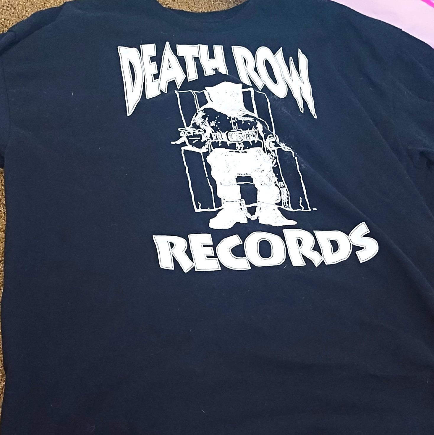 Death Row Records Black Graphic T-Shirt, Rap & Hip Hop, Size 2XL