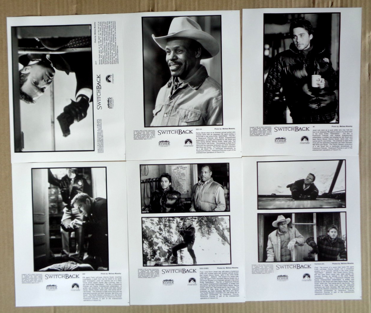 Switchback 1997 press kit Dennis Quaid Danny Glover Jared Leto