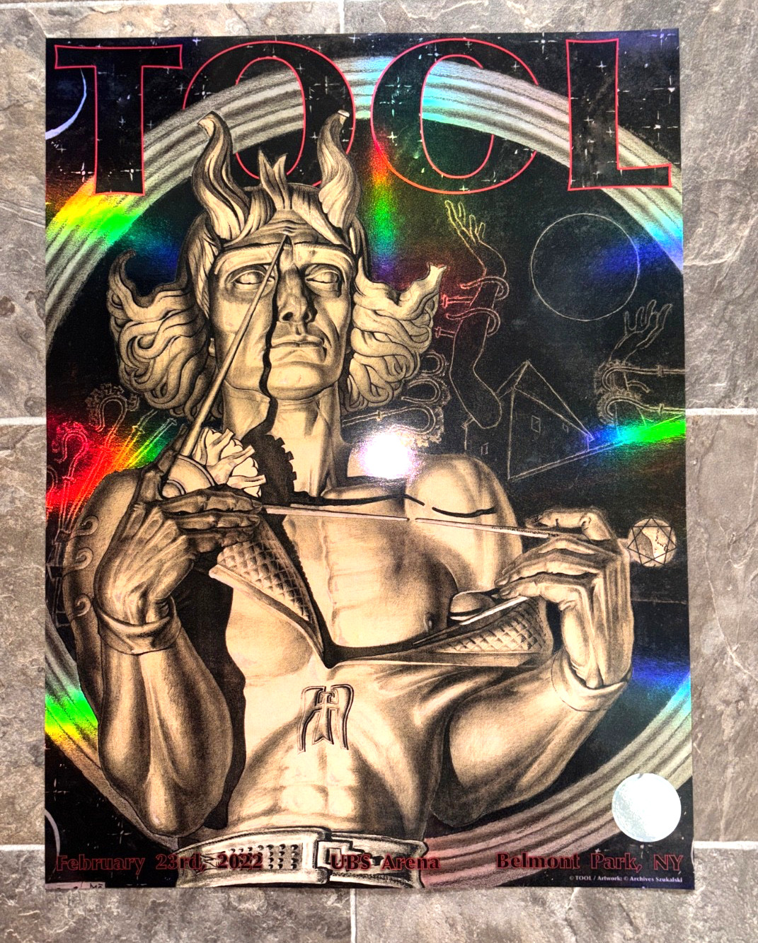 Tool Belmont Concert Tour Poster February 23 2022 351/380 Szukalski Art