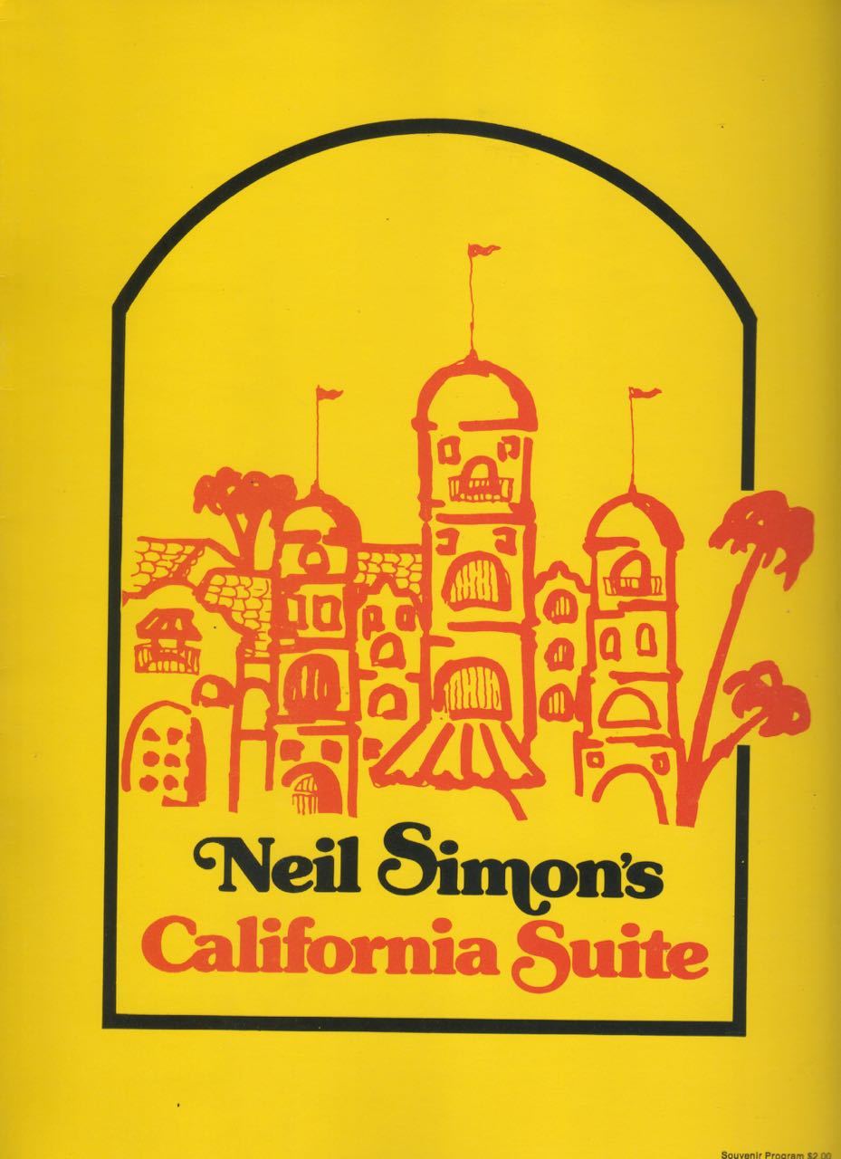 Tammy Grimes & George Grizzard “California Suite” Souvenir Program 1976 OBC