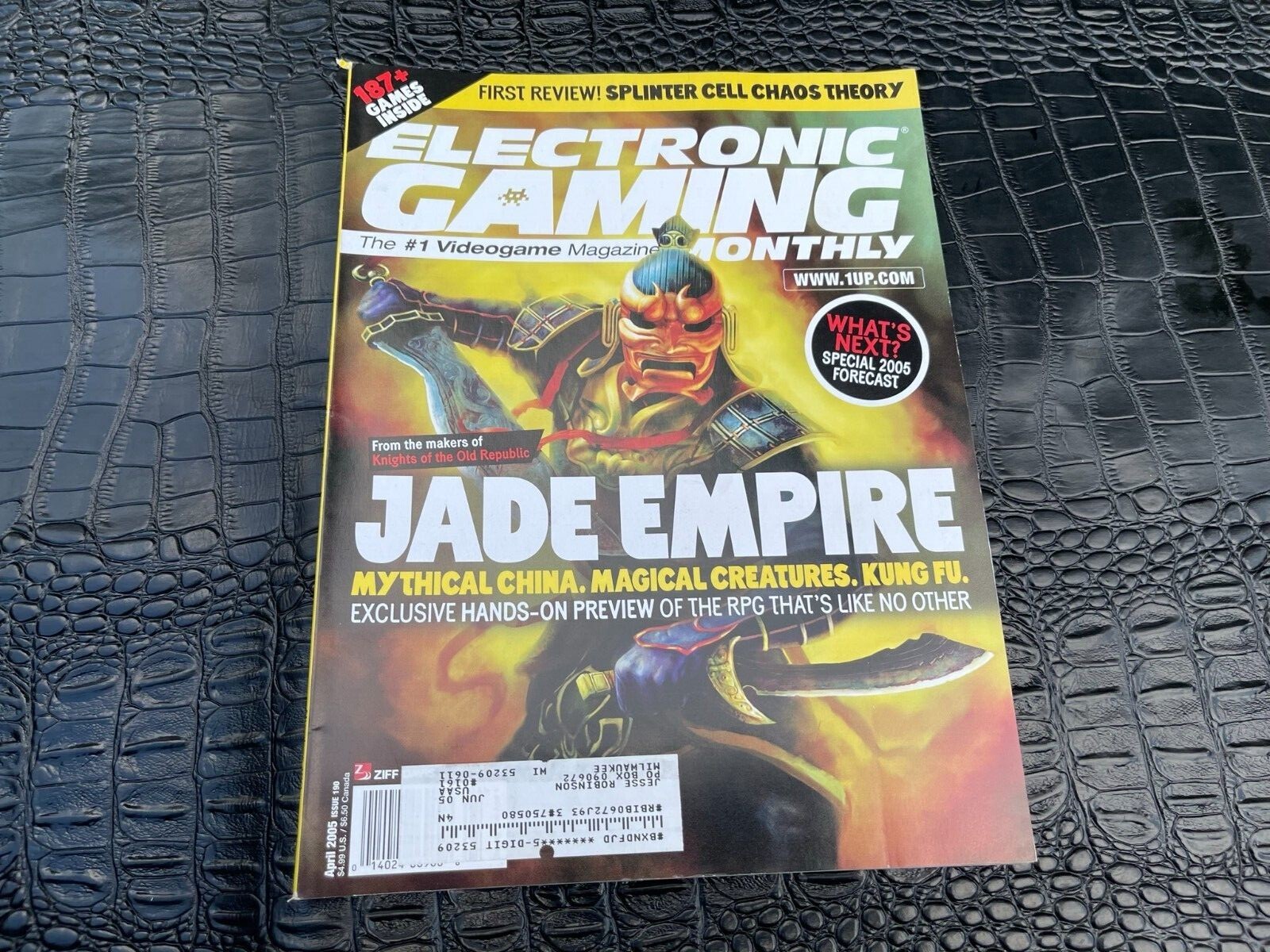 APRIL 2005 ELECTRONIC GAMING MONTHLY video game magazine – JADE EMPIRE