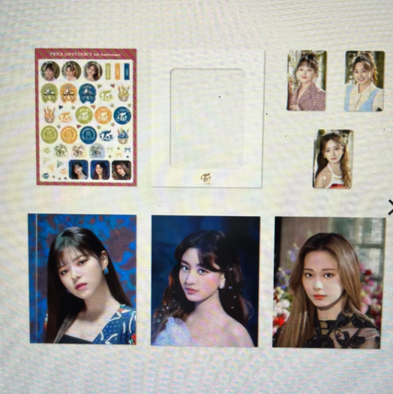 TWICE JAPAN OFFICIAL 4TH DEBUT ANNIVERSAL PHOTO FRAME/PHOTO CARD A/B/C FULL SET