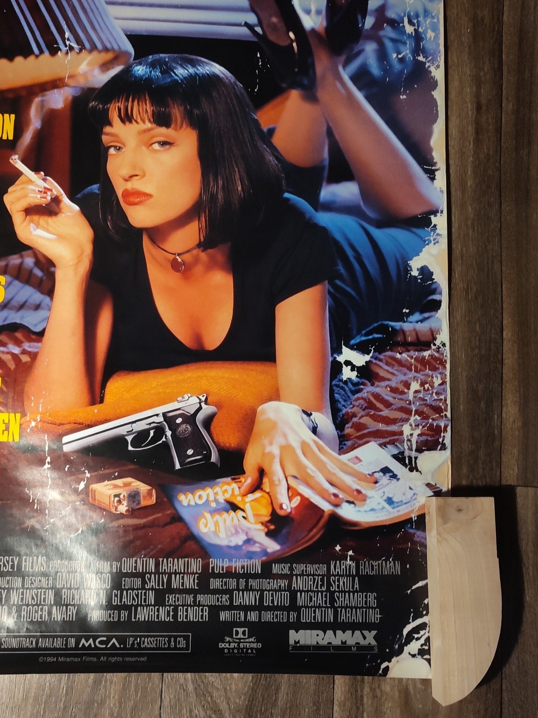 PULP FICTION ROLLED ORIGINAL ONE SHEET MOVIE POSTER SAMUEL L. JACKSON (1994)
