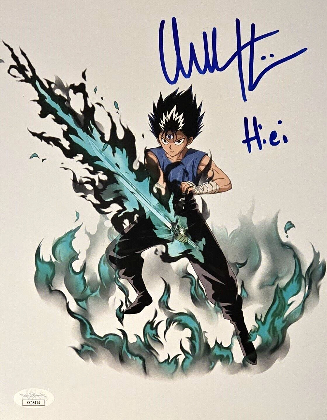Chuck Huber Signed Hiei Photo Yu Yu Hakusho Autograph Anime 8×10 JSA COA 414