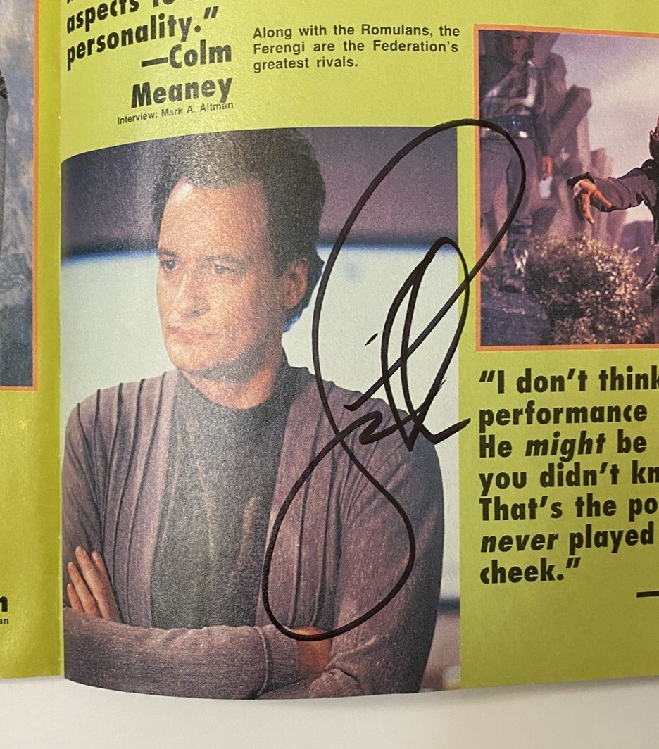 Star Trek Mag AUTOGRAPHED: Doohan Koenig Grace Whitney De Lancie Dorn & Others