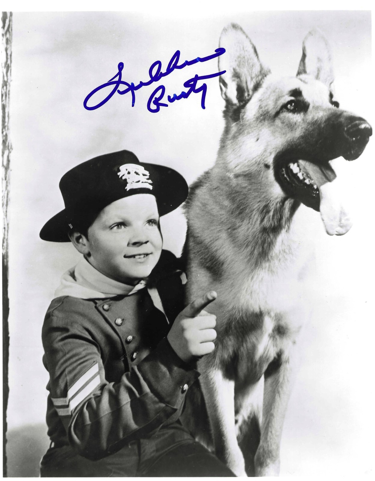 RIN TIN TIN Lee Aaker “Rusty” Signed 8×10 … with UACC COA