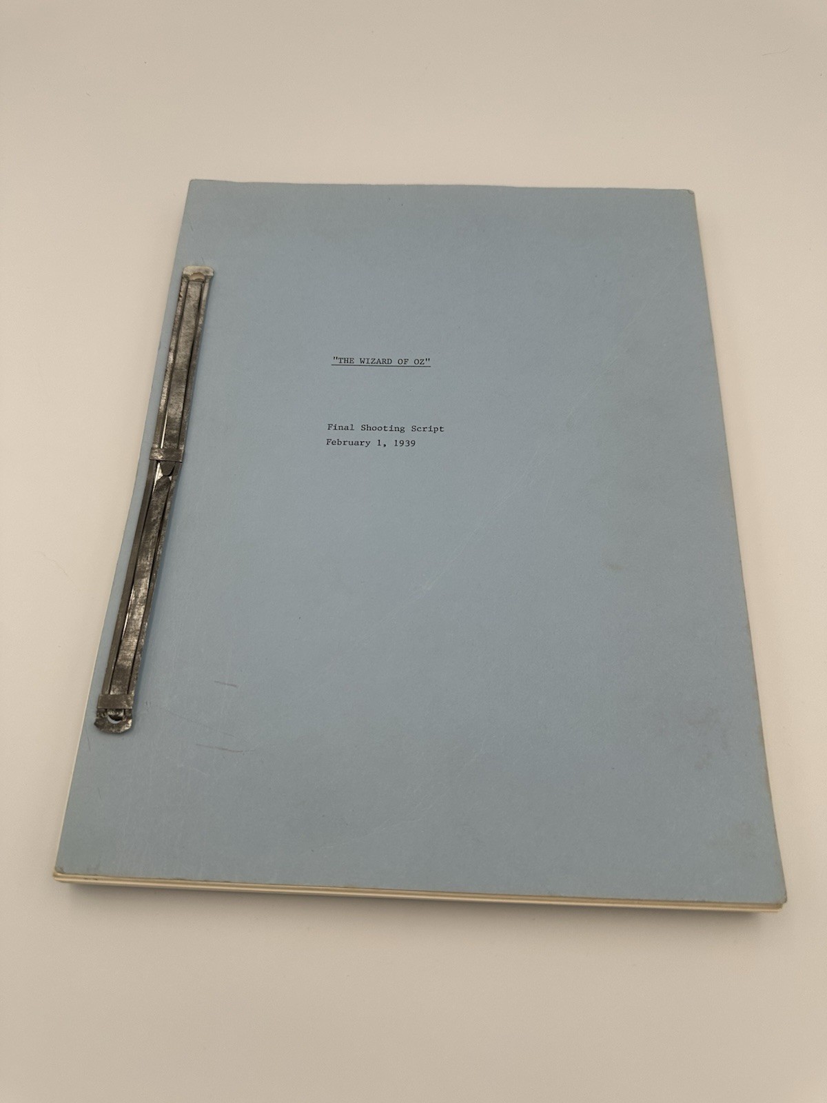 Wizard of Oz Classic 1939 Movie Script – Final Shooting Script (Photocopy)