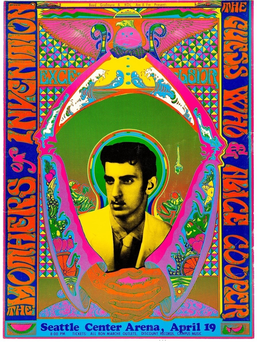 1969 THE MOTHERS OF INVENTION CONCERT POSTER WALL ART PRINT SIZE 11X17 INCHES