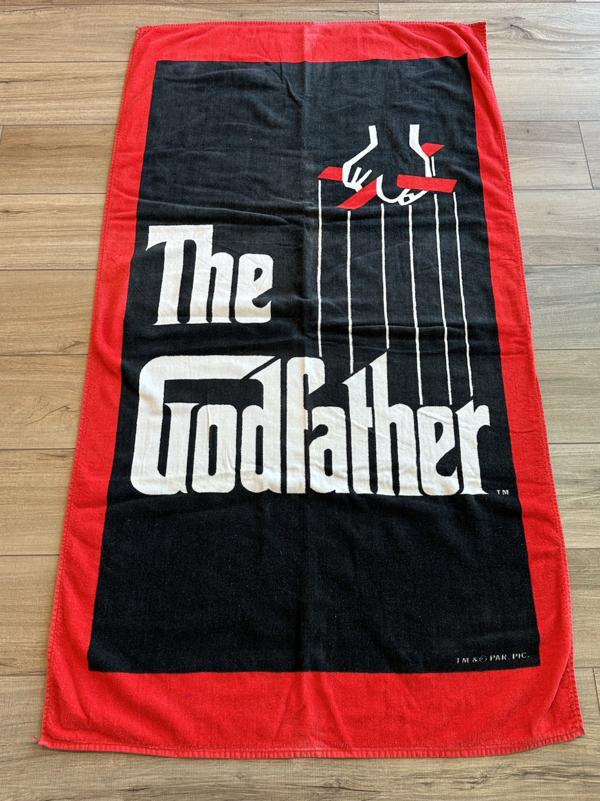 Vintage Godfather Collectible Movie Towel The Godfather Movie Promo Towel Rare