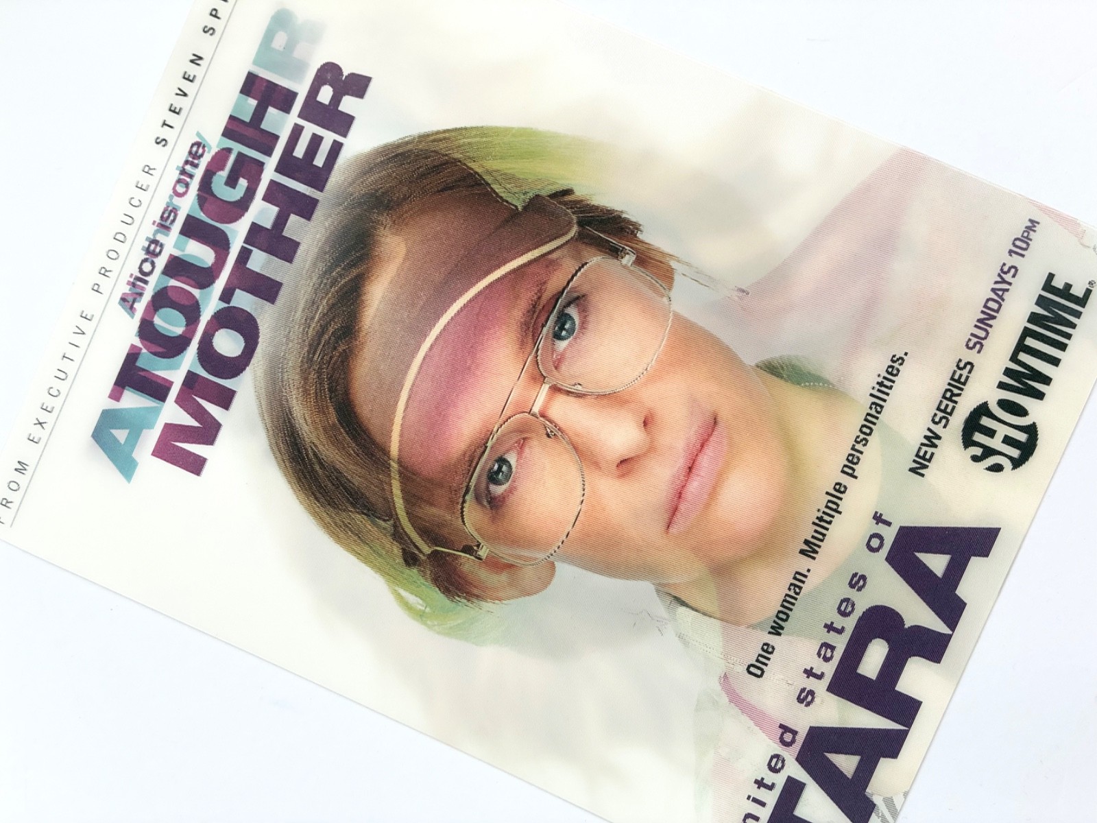 Steven Spielberg Showtime United States of Tara Lenticular Card Ad Collectible