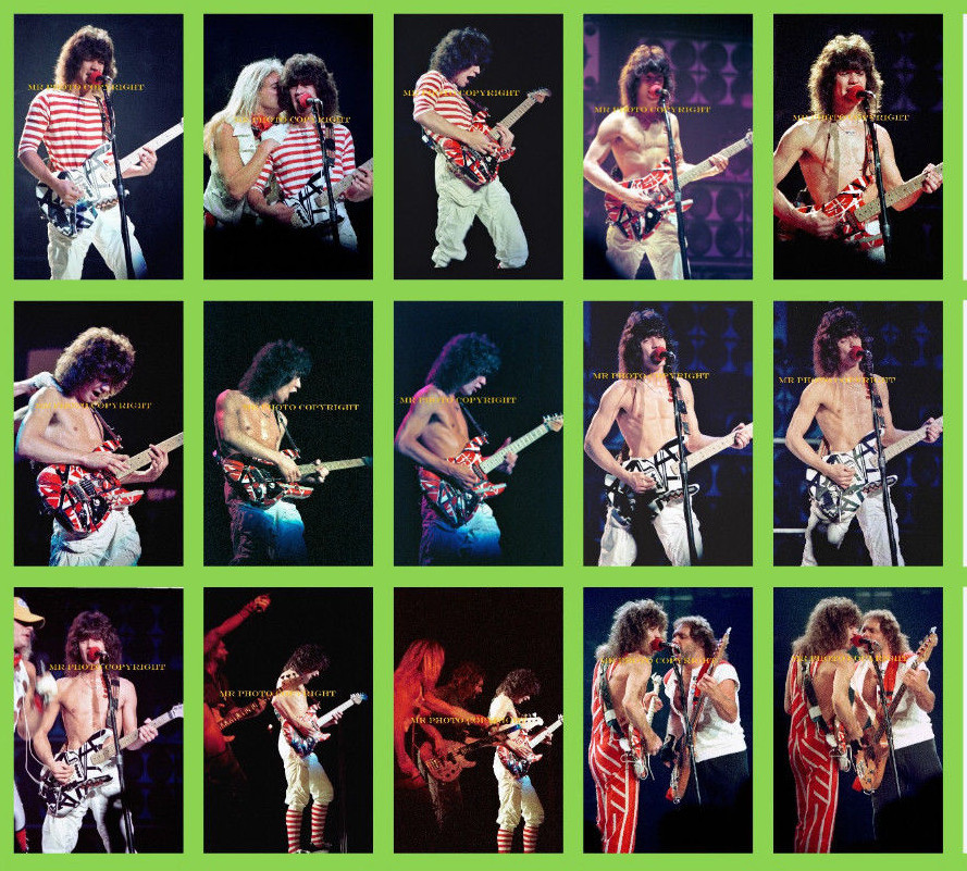 BUY 1,2…OR ALL 8×10 inch photo (s) VAN HALEN EDDIE VAN HALEN original photo r