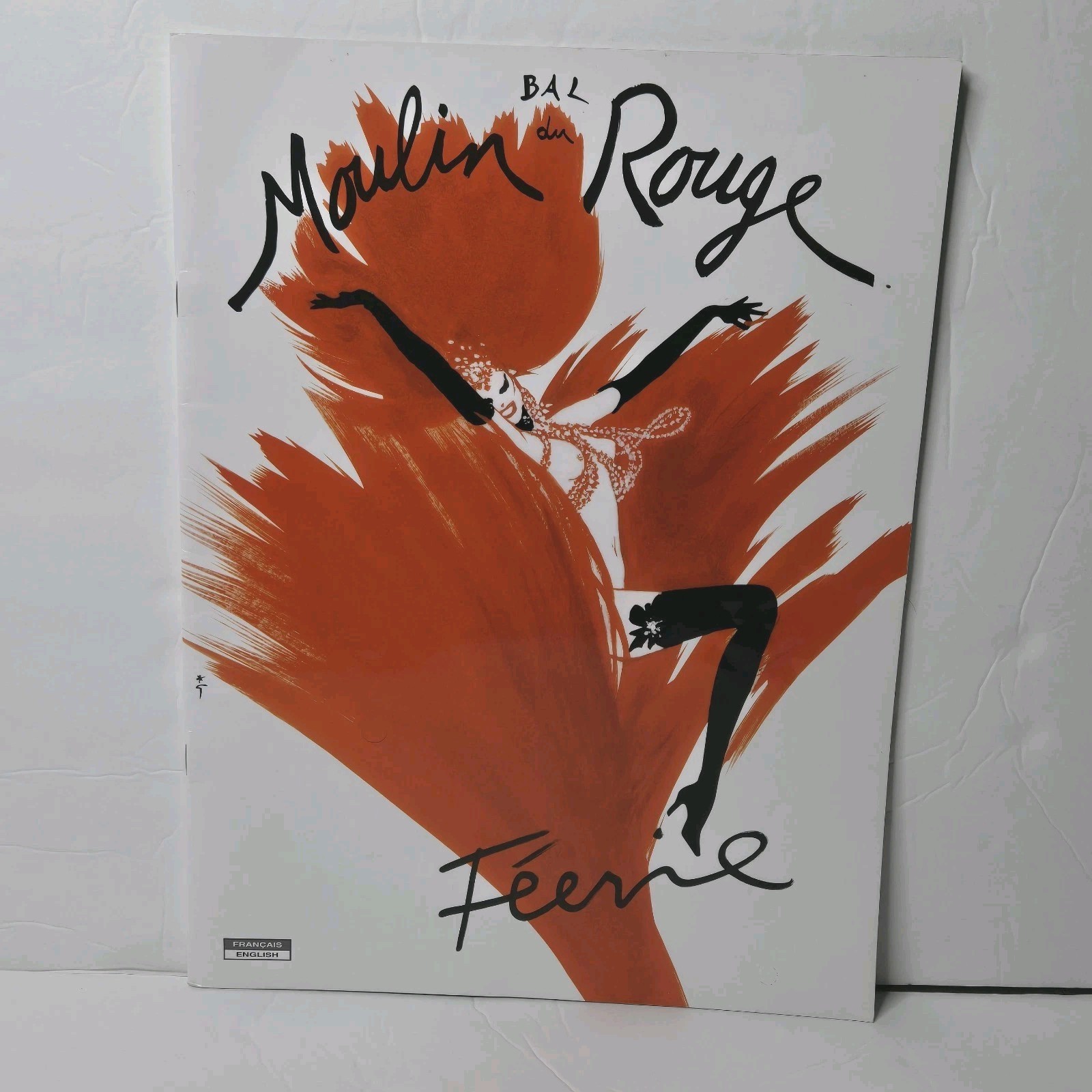 Bal du Moulin Rouge Feerie French & English Cabaret Program 1999 Playbill Paris
