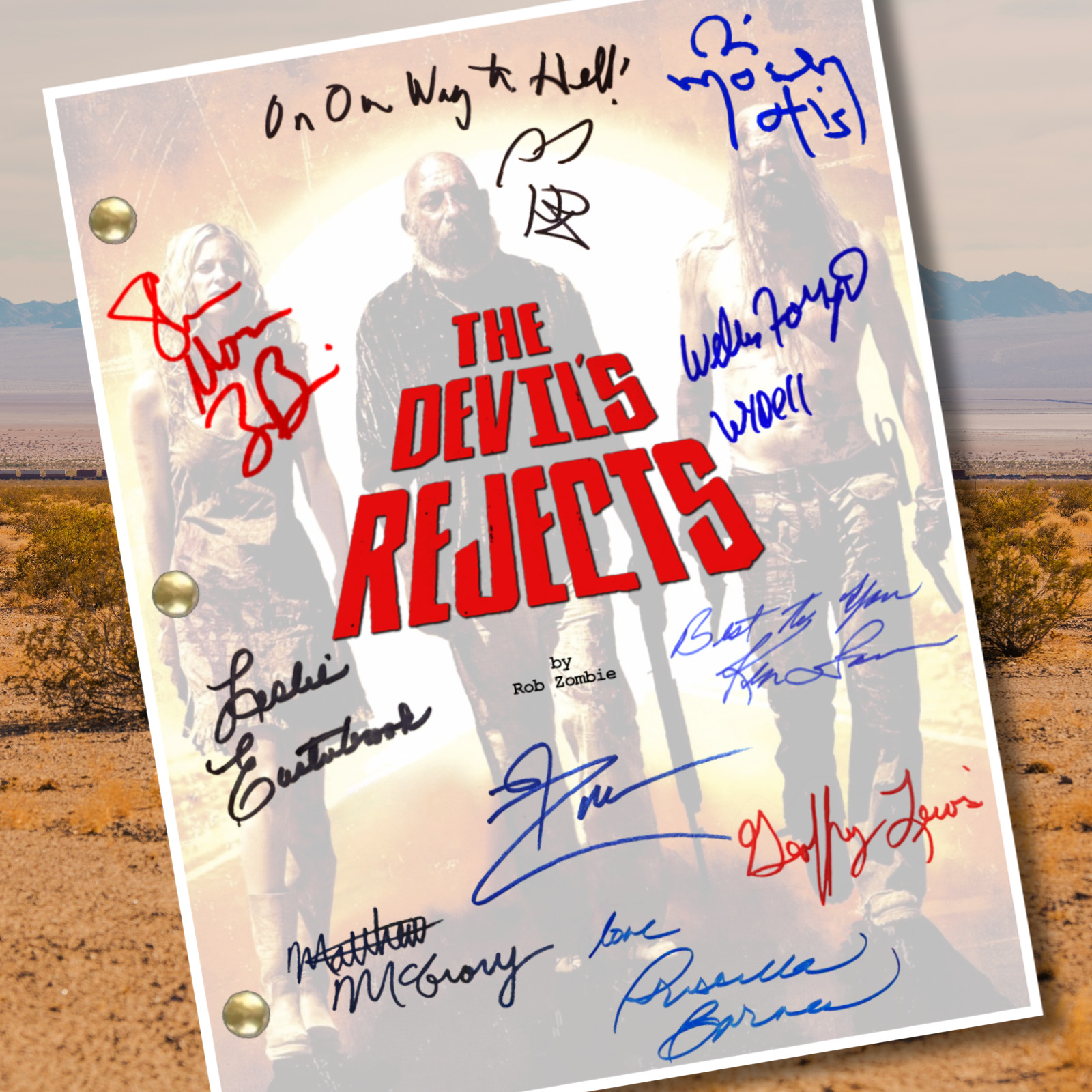 The Devil’s Rejects Signed Autograph Script Reprints 110 Pages Fan Memorabilia