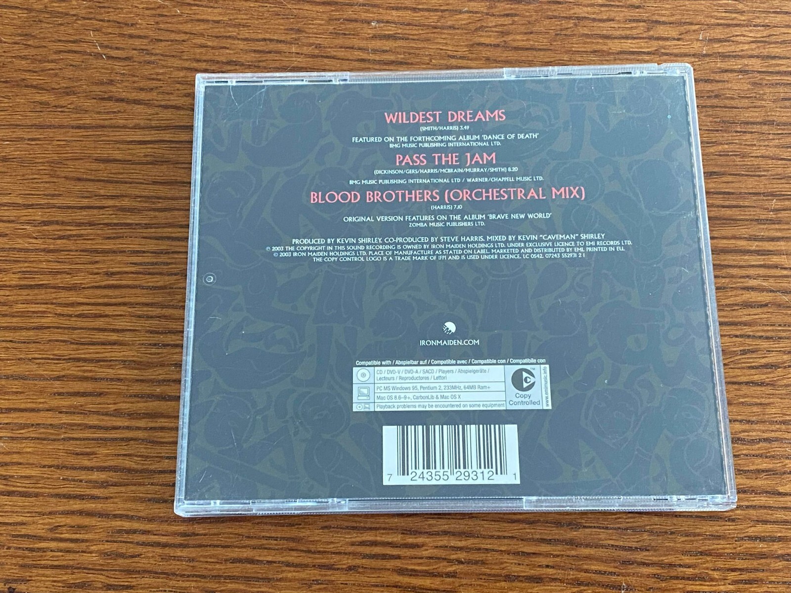 Iron Maiden Wildest Dreams Limited Edition Bonus Tracks PROMO 2003 Official CD