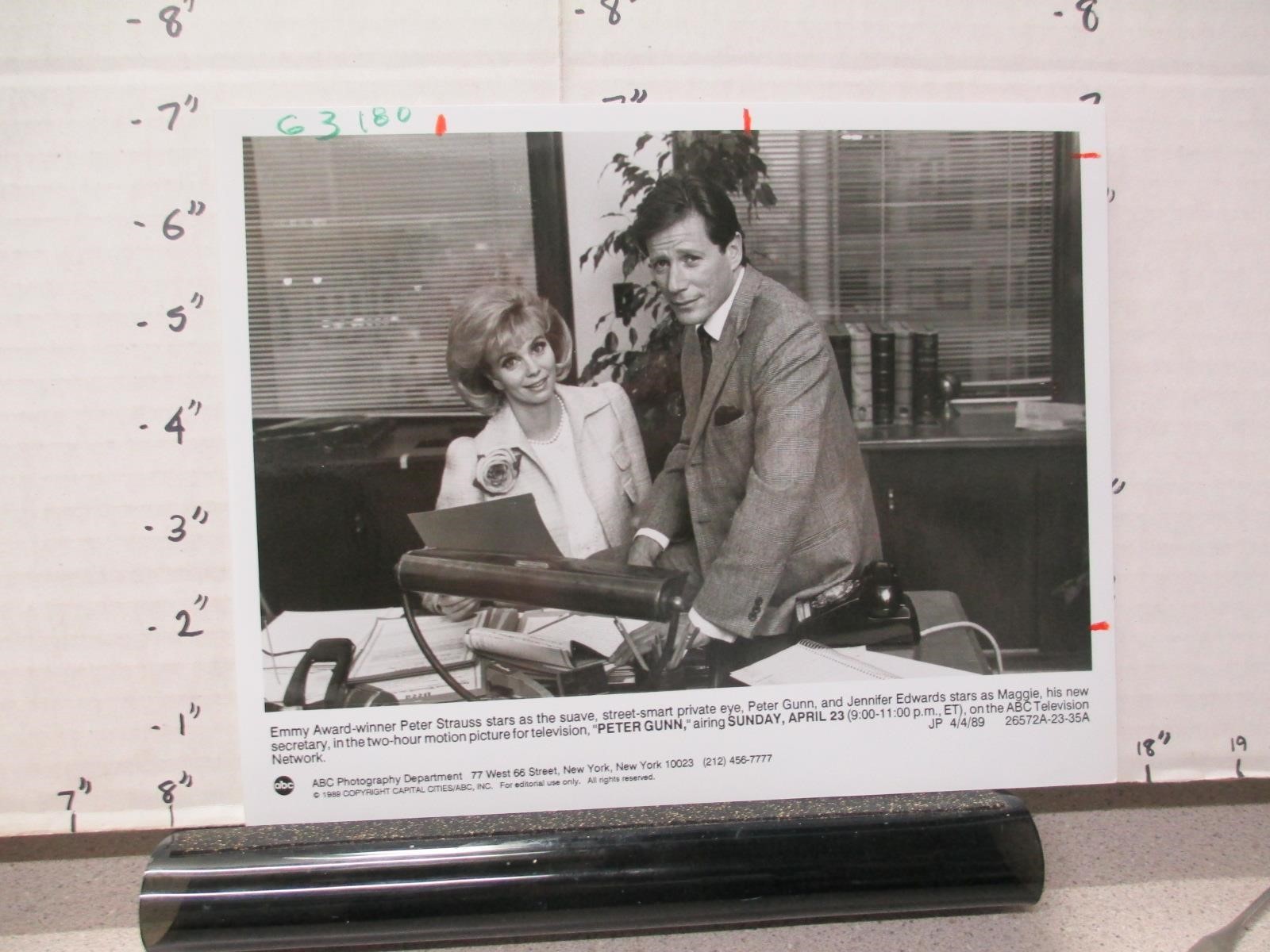 ABC TV show photo 1989 PETER Gunn Peter Strauss Jennifer Edwards