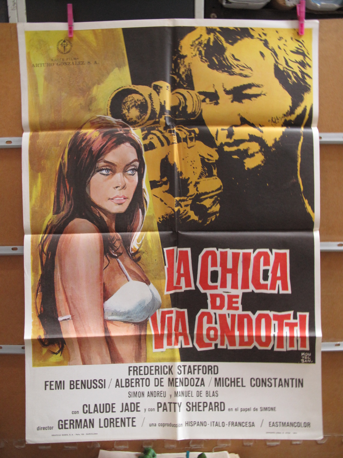 A3291 La chica de Via Condotti Frederick Stafford, Femi Benussi, Claude Jade, Al