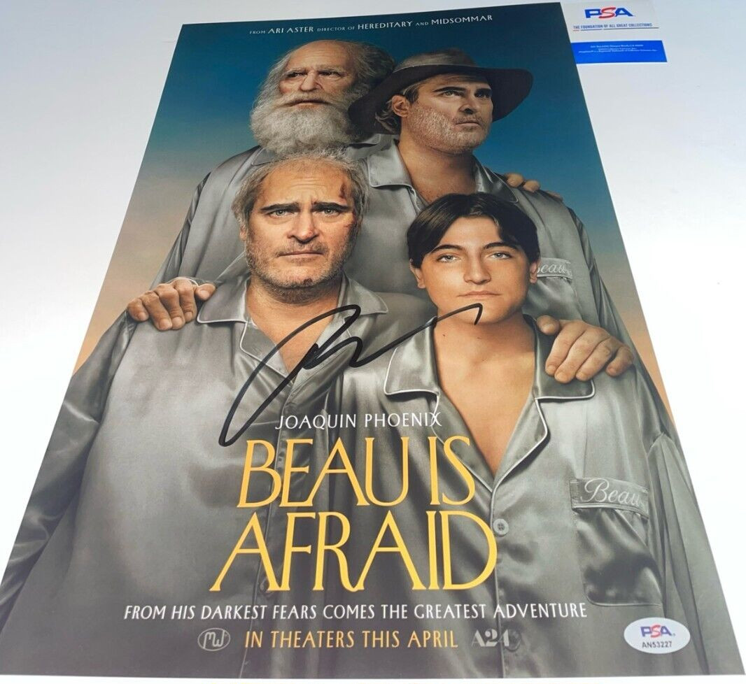 ARI ASTER SIGNED BEAU IS AFRAID 12X18 POSTER PHOTO EXACT PROOF PSA AUTHENTICATED