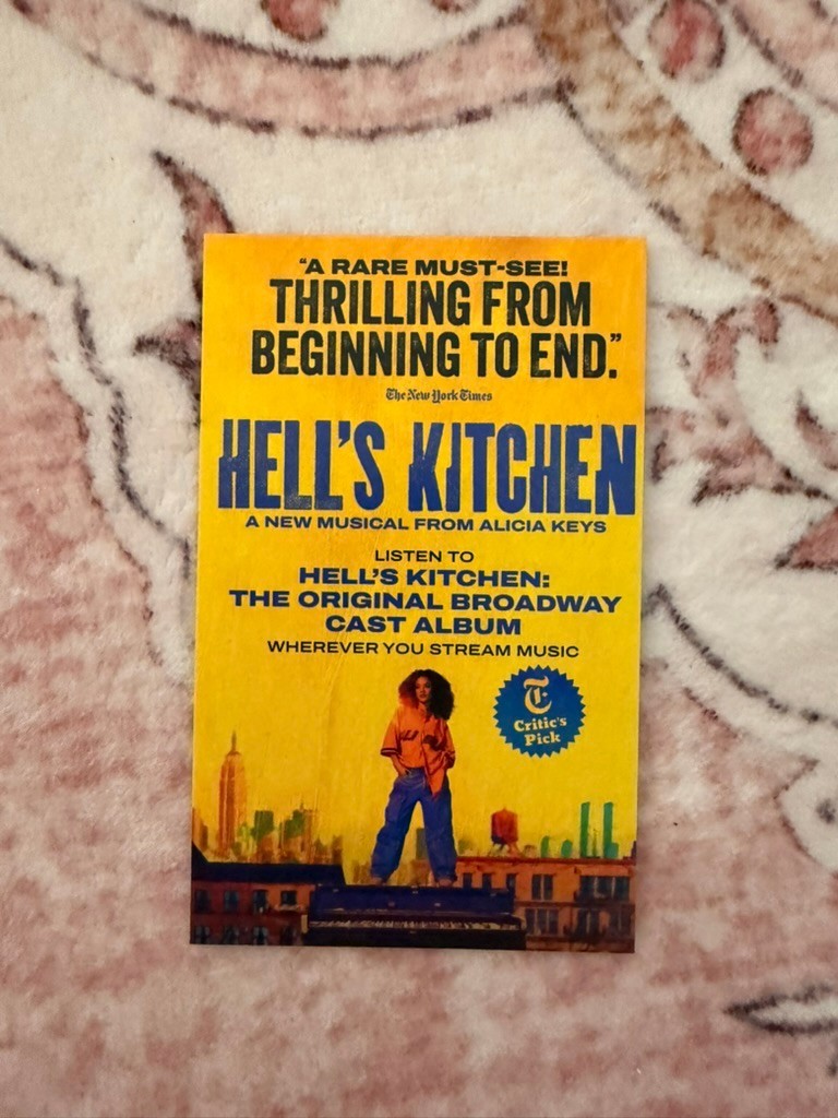Hell’s Kitchen Broadway Playbill 2 Flyers Handbill Aug 2025 Christopher Jackson