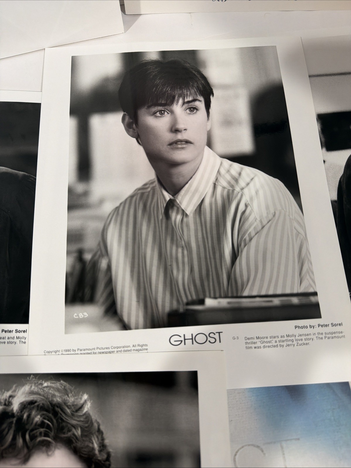 “Ghost” 199O Press Kit With 13 Photos, Featuring Patrick Swayze And Demi Moore