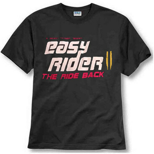 EASY RIDER THE RIDE BACK BLACK TEE SHIRT NEW