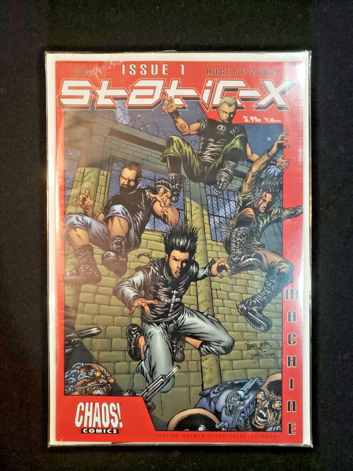 RARE Unopened Signed Static X Autographed Lot Collection CHAOS Comic Promo