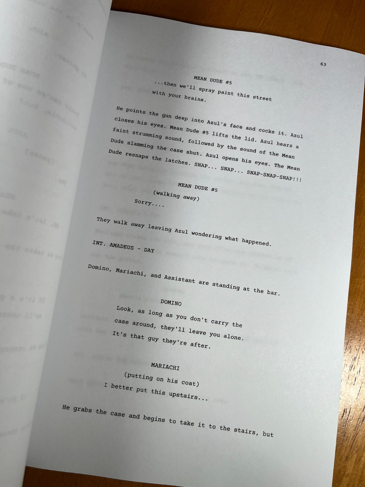El Mariachi Script Signed- Autograph Reprints- 94 Pgs- Robert Rodriguez- Western