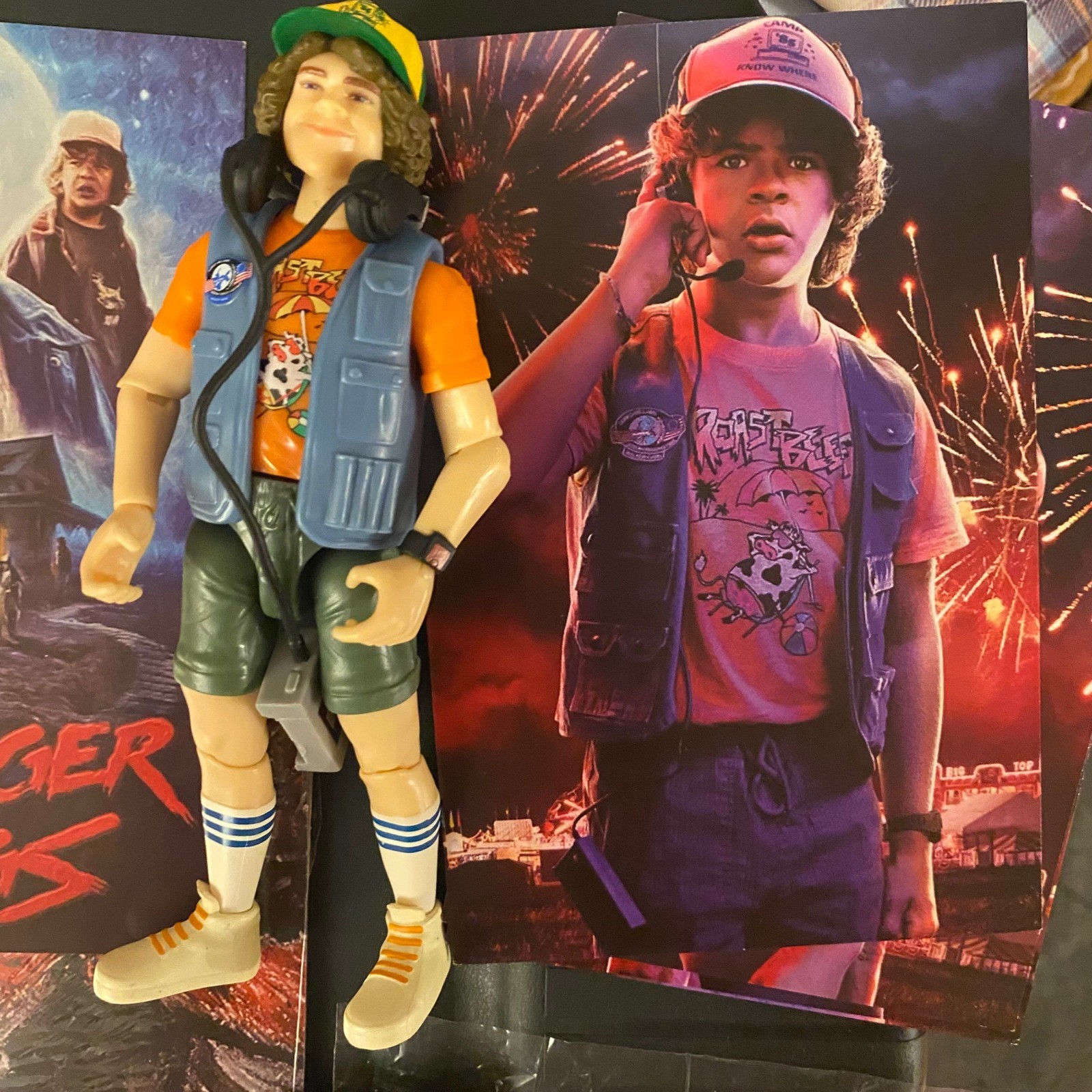 Stranger Things Bundle Dustin Action Figure 2023 Calendar Hellfire Club Lanyard