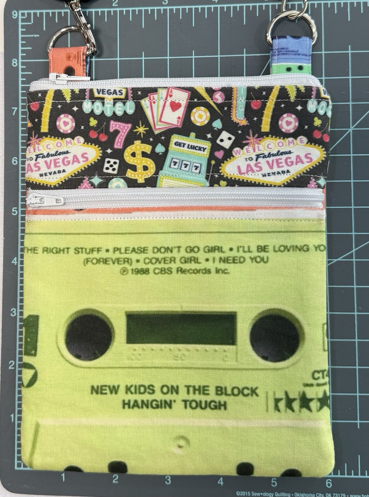 NKOTB Neon Cassette Tape/Las Vegas Crossbody Purse