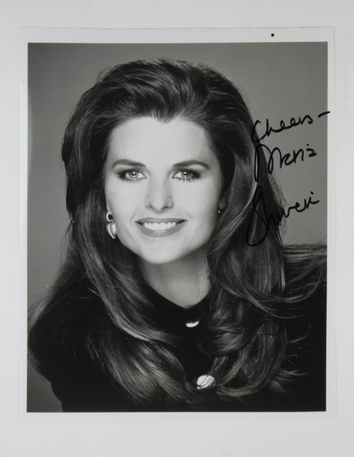 Maria Shriver Signed 8×10 B&W Photo Autographed