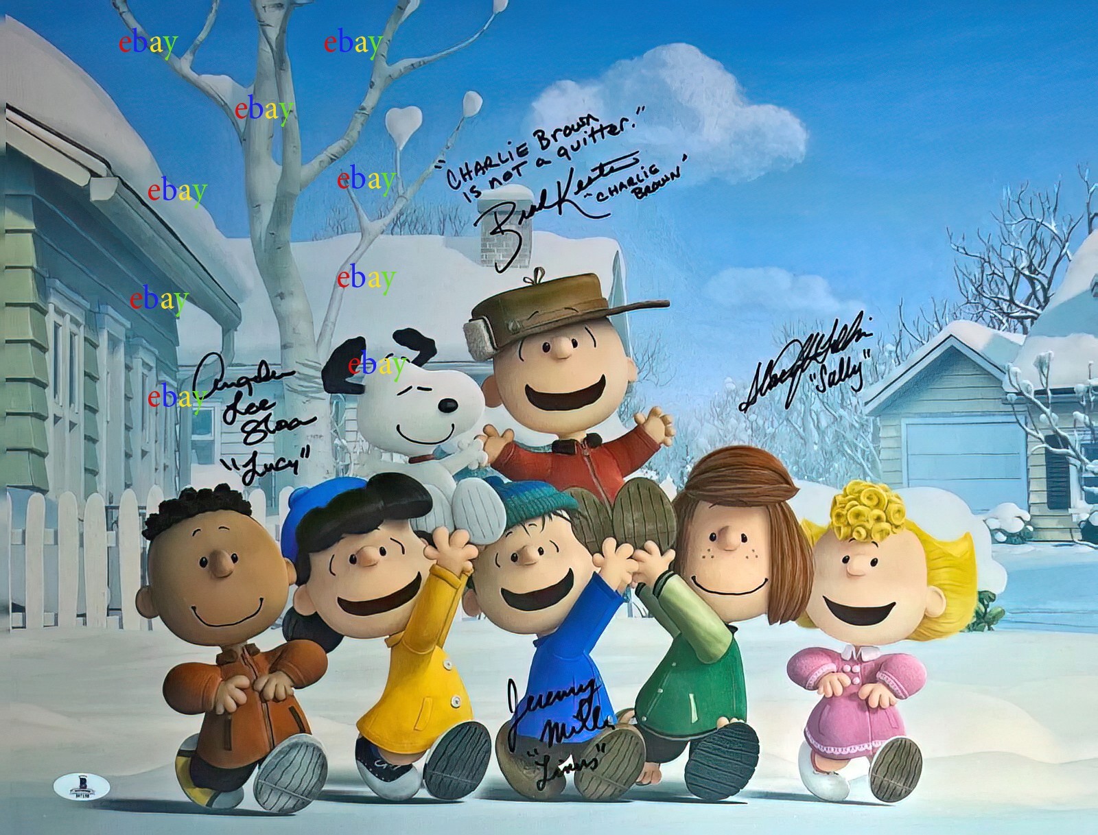 Peanuts Charlie Brown Cast Autographed Signed 8×10 Photo Reprint