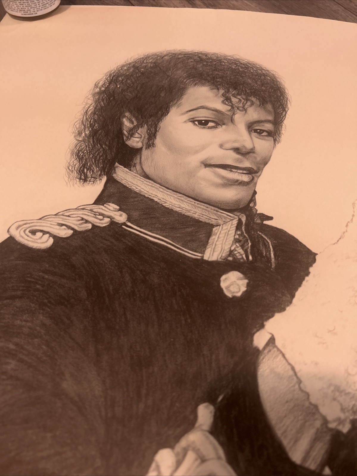 Michael Jackson Signed Lithograph James Orlando Ogle Cannery Row Vintage 1984