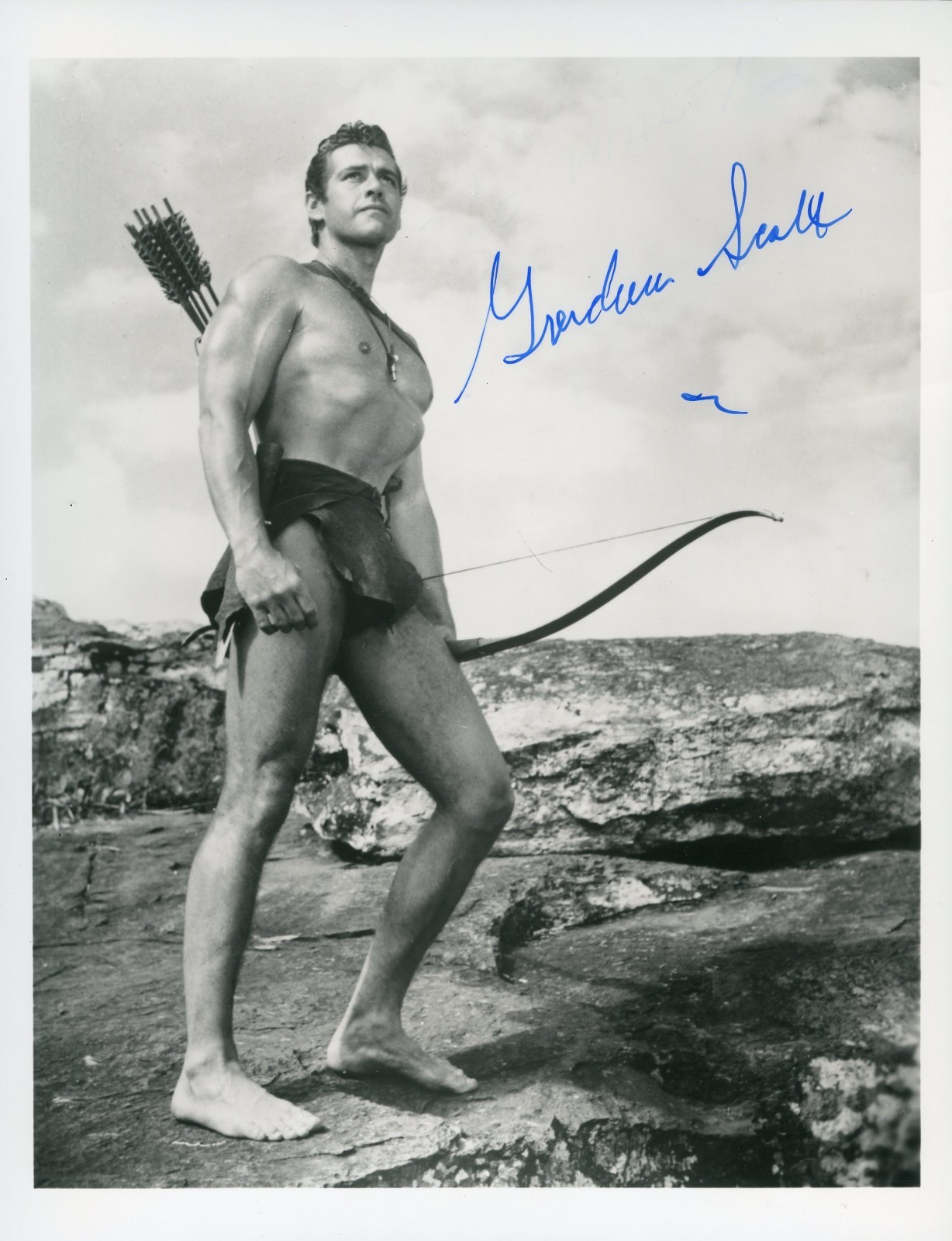 GORDON SCOTT (1926-2007) Autographed 8X10 B/W Photograph